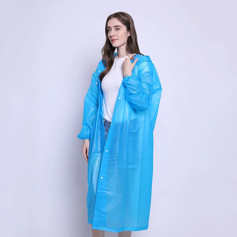 New Waterproof Raincoat Adult Travel Fashion Raincoats Outdoor Portable Lightweight Clothing Reusable Poncho Rainwear Supplies