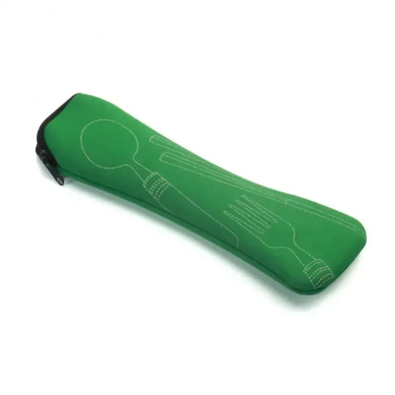 Portable Cutlery Bag with Zipper Cutlery Box Storage Bag Camping Cutlery Storage Bag for Kids Tableware Travelling Picnic School