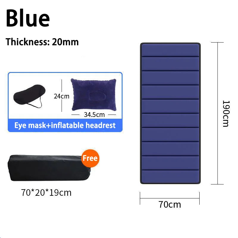 Non-Inflatable Car Travel Bed Outdoor Camping Folding Bed Portable SUV Mattress Universal Travel Mattress
