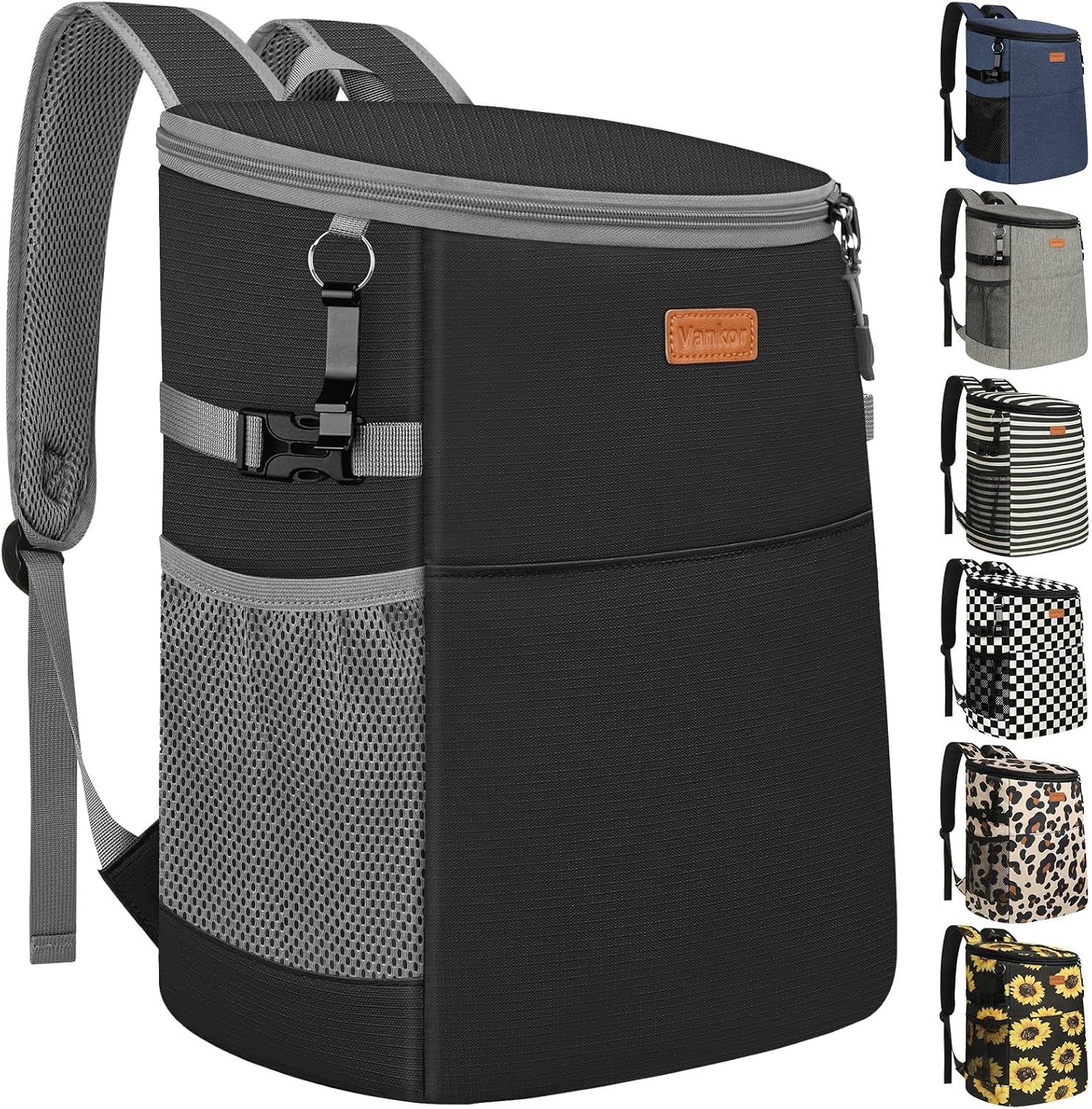 Camping Cooler Backpack 30 45 Cans, Soft Backpack Coolers Insulated Leak Proof Travel Cooler Bag Waterproof Lunch Picnic Beach Work Trip Thermal Bag Drink Beverage Beer Bag Cooler