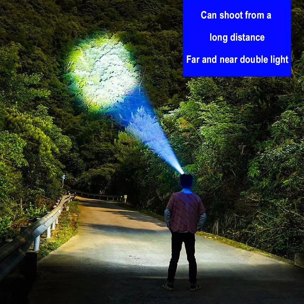 Powerful LED Headlight Sensor Head Light Type C Rechargeable Headlamp Head Torch Head Flashlight Waterproof for Camping Hiking