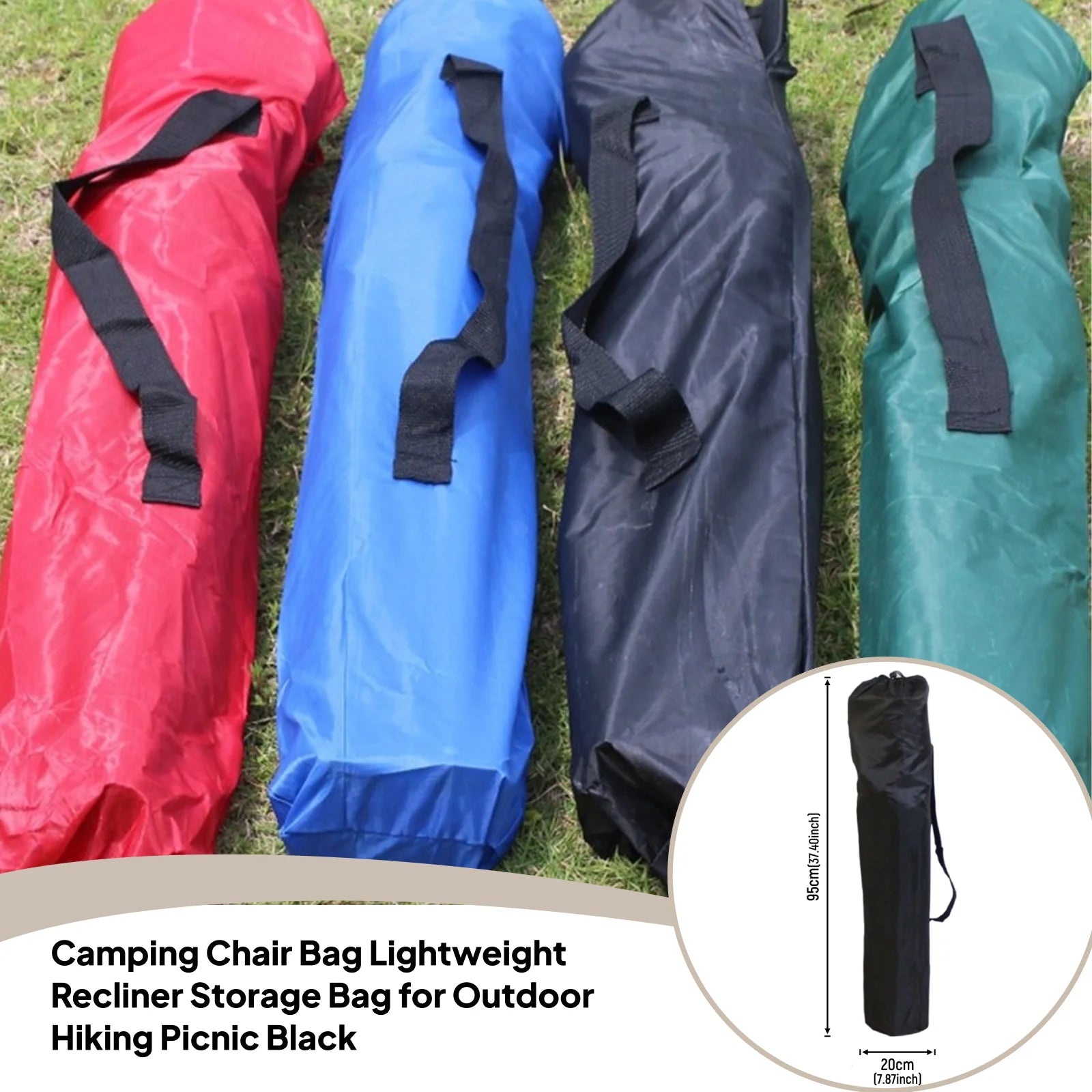 1 Pc Camping Chair Bag with Carrying Strap Five Styles Lightweight Recliner Storage Bag for Outdoor Hiking Picnic Camping Travel