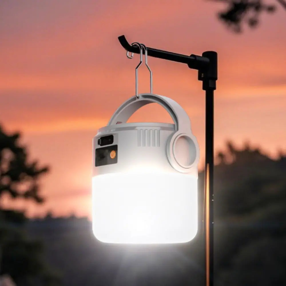LED Light Solar Powered Light USB Rechargeable Ultra Bright Camping Light Handheld Design Multi Functional Rechargeable Light