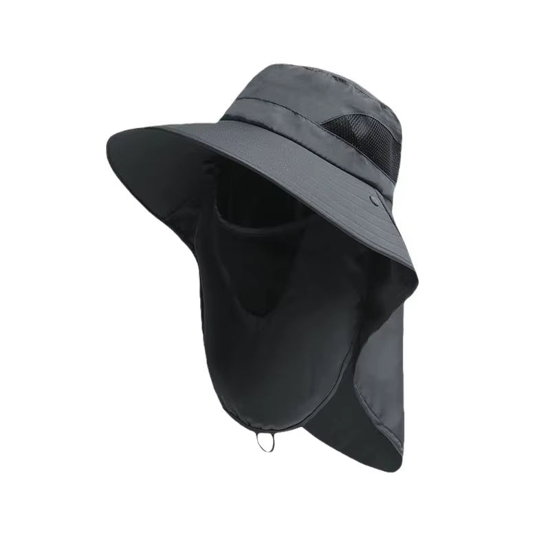 Outdoor UV Protection Bucket Hat – Sun Hat with Neck Flap for Hiking, Fishing & Camping