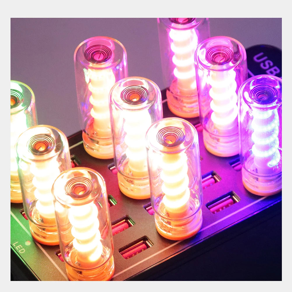 For Daily Lighting Bulb Atmosphere Lamp LED Spiral Filament Light Handmade DIY Camping Light LED Flexible Retro USB Light Bulb