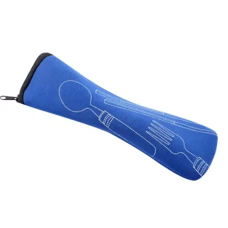 Portable Cutlery Bag with Zipper Cutlery Box Storage Bag Camping Cutlery Storage Bag for Kids Tableware Travelling Picnic School