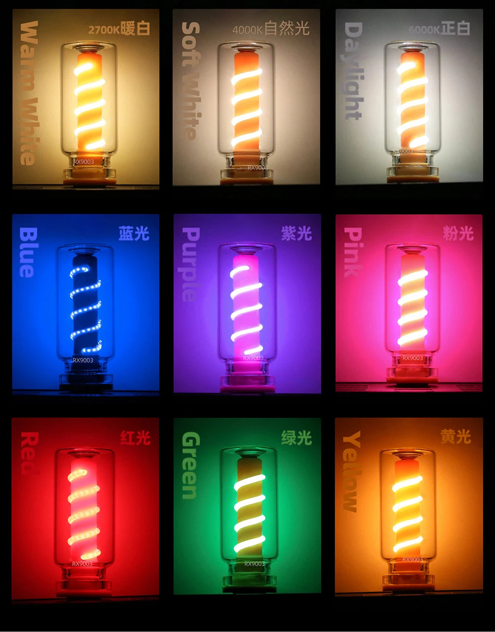 For Daily Lighting Bulb Atmosphere Lamp LED Spiral Filament Light Handmade DIY Camping Light LED Flexible Retro USB Light Bulb