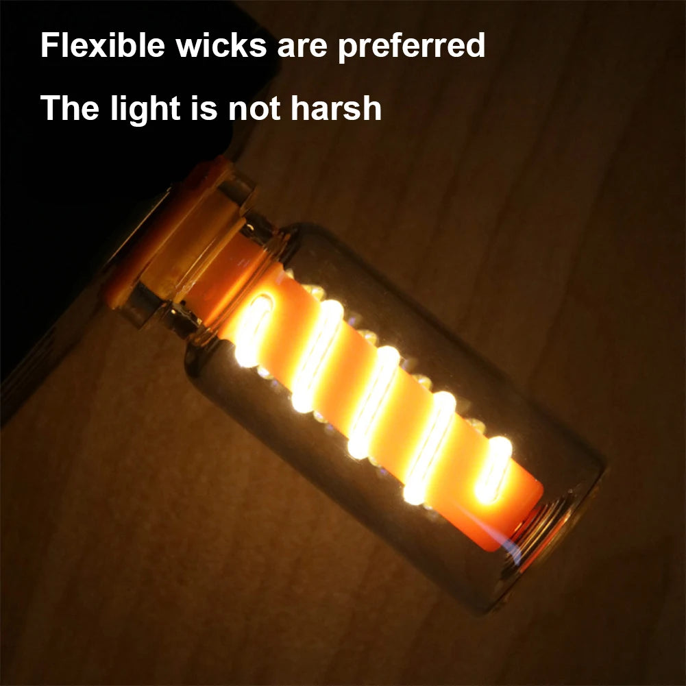 For Daily Lighting Bulb Atmosphere Lamp LED Spiral Filament Light Handmade DIY Camping Light LED Flexible Retro USB Light Bulb