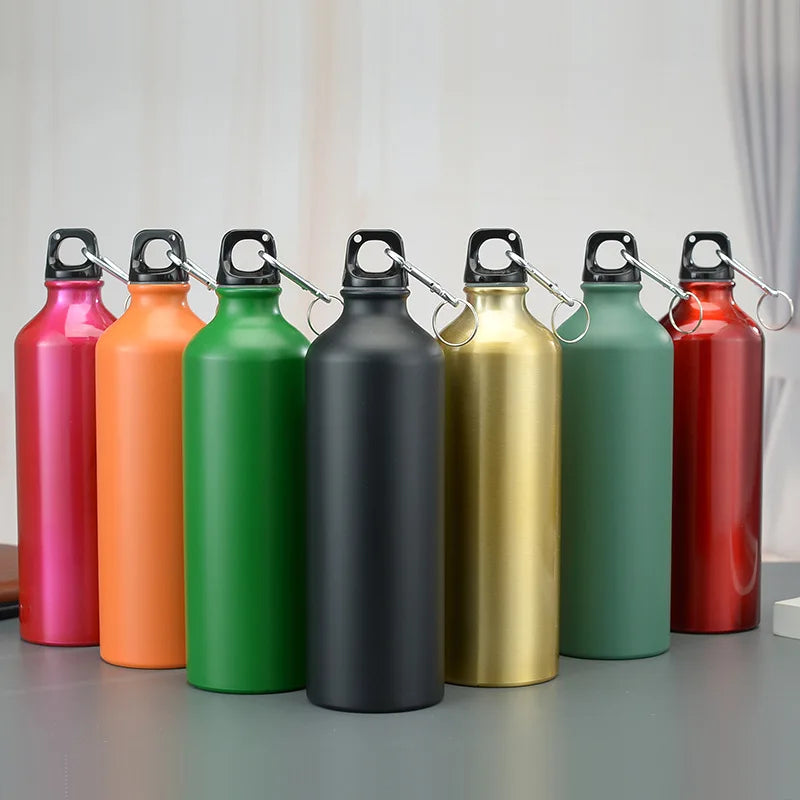 Alloy Water Bottle 750Ml Single Wall Camping Portable Picnic Sports Kettle