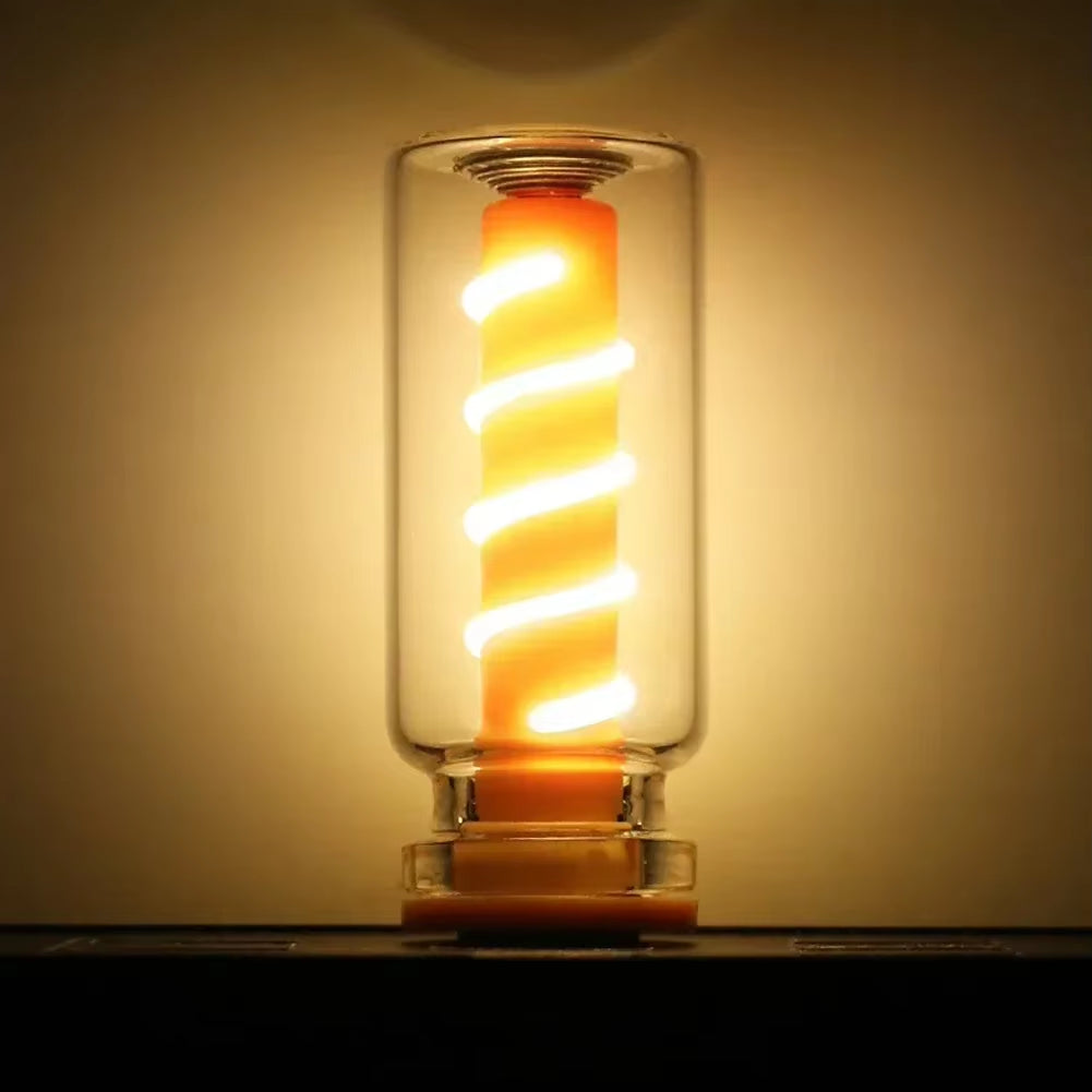 For Daily Lighting Bulb Atmosphere Lamp LED Spiral Filament Light Handmade DIY Camping Light LED Flexible Retro USB Light Bulb