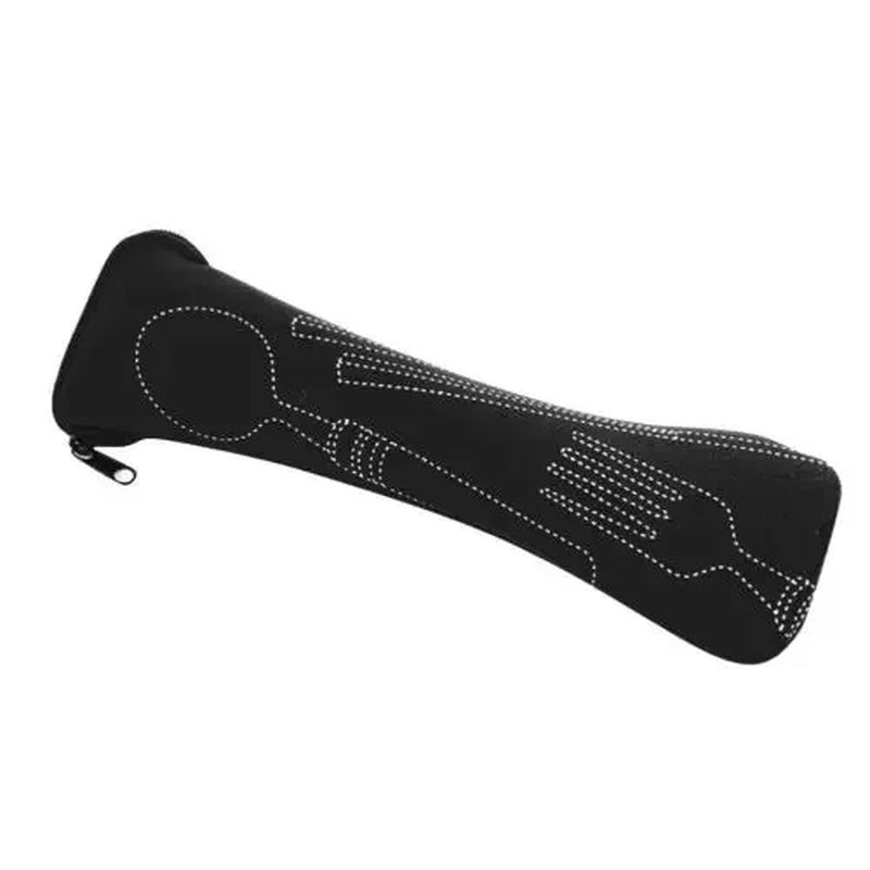 Portable Cutlery Bag with Zipper Cutlery Box Storage Bag Camping Cutlery Storage Bag for Kids Tableware Travelling Picnic School
