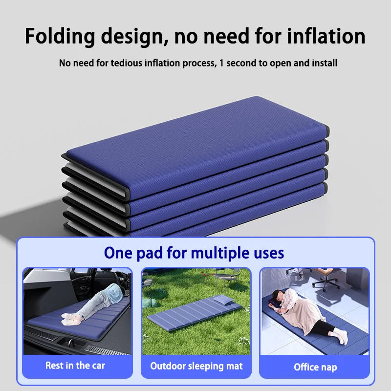 Non-Inflatable Car Travel Bed Outdoor Camping Folding Bed Portable SUV Mattress Universal Travel Mattress