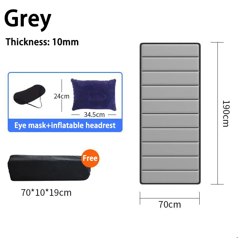 Non-Inflatable Car Travel Bed Outdoor Camping Folding Bed Portable SUV Mattress Universal Travel Mattress